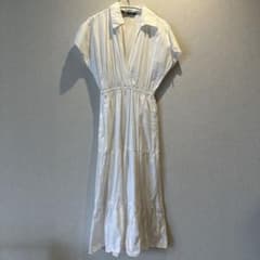 【ZARA】ホワイト シャツワンピース Sのサムネイル