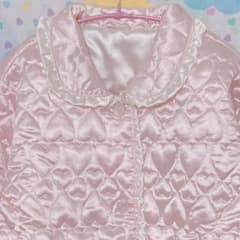 ♡ピンクハートキルティングガウン ジャケット レトロファンシー古着
