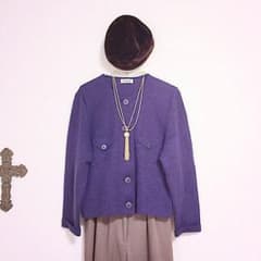 【値下げ交渉可】vintage ニット カーディガン ジャケットのサムネイル