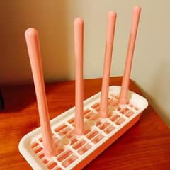 哺乳瓶水切りかご ピンクのサムネイル