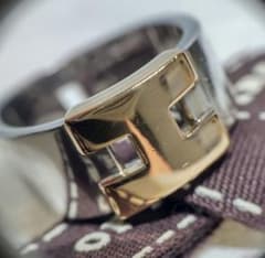 エルメス SV/Gold K18 メンズ指輪 入手困難です。サイズ61/19号のサムネイル
