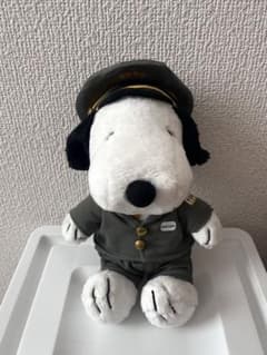 PEANUTS スヌーピー 東京駅長ぬいぐるみ スヌーピータウン グレー