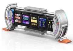 PC SFガジェット デジタルデコクロック 近未来 サイバーライト - メルカリ