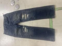 Levi’s 501 ダメージ加工 デニム W34 ヒゲ ハチノス リーバイスのサムネイル