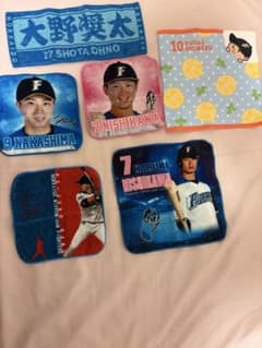 北海道日本ハムファイターズ 選手ハンカチ6枚セットのサムネイル
