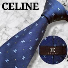 極美品 セリーヌ マカダム トリオンフ ドット ジャガード 刺繍