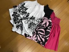 タヒチインポーツ、Aloha Emika他　パウスカート3着まとめてのサムネイル