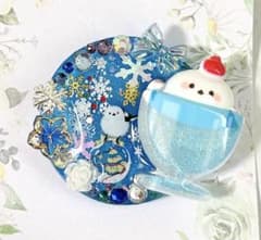 レジン ヘアゴム ハンドメイド デコ シマエナガ クリスマス - メルカリ