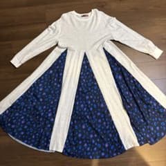 COCOTIER ロングワンピース グレー・ブルーのサムネイル
