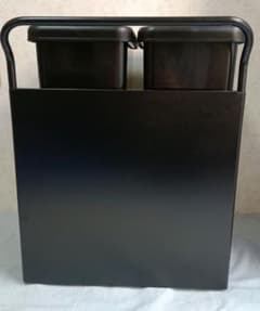 美品 ニトリ RGダストワゴン 30L ツイン ブラック - メルカリ
