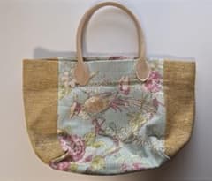 鳥花柄トートバッグのサムネイル