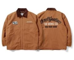 【未使用】The BONEZ DUCK JACKET Lサイズ　BROWN ⚫︎新品⚫︎The BONEZ DUCK JACKET Lサイズ BROWN - メルカリ