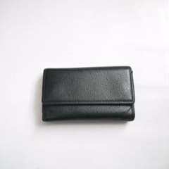 美品 メゾンマルジェラ 4ステッチ 6連キーケース 黒 ✈ 美品 訳 メゾンマルジェラ 4ステッチ 本革 レザー 6連 キーケース