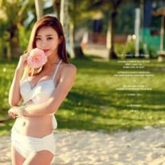 売り切りSALE♡クロスラインビキニ★ホワイトSのサムネイル