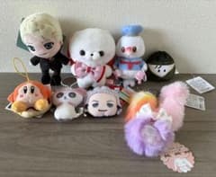 ぬいぐるみ　マスコット　しっぽ ファーチャーム　キーホルダー　10点