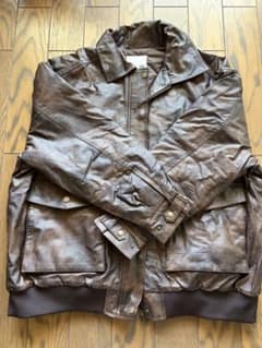 【美品】レザージャケット ブラウン メンズのサムネイル