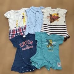 SKAPE ベビードール　半袖ロンパースセット　70 男の子のサムネイル