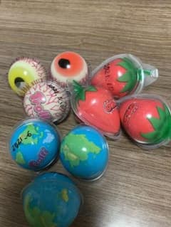 地球グミ目玉グミいちごグミなどのサムネイル