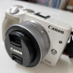 Canon EOSM3 ホワイト ダブルレンズキット＋EF-S55-250レンズのサムネイル
