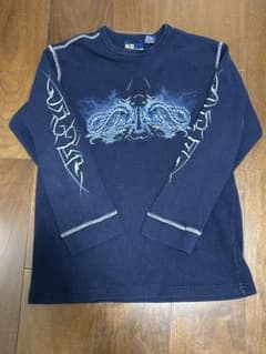 サーマルTシャツ ネイビー【Y2K】のサムネイル