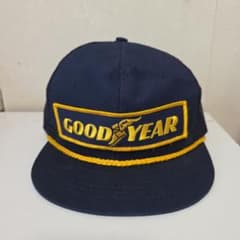 80s90s USA製 GOODYEAR メッシュキャップ ネイビーグッドイヤー - メルカリ