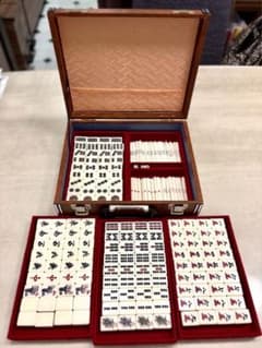 【希少極美品】ミズノ丸一　高級手打ち麻雀牌フルセット関西書体　竹目　ヴィンテージ 希少極美品】ミズノ丸一 高級手打ち麻雀牌フルセット関西書体 竹目