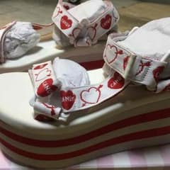 【30日までお取り置き☆うらん様専用】Candy Stripper 厚底サンダルのサムネイル