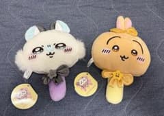 치이카와 슈퍼 진지한 치카와 인형 미러 모몬가& 토끼