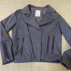 SHAREEF シャリーフ ライダースジャケット グレー 1コットンのサムネイル
