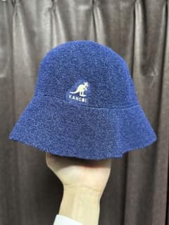 90s KANGOL ネイビー バケットハットのサムネイル