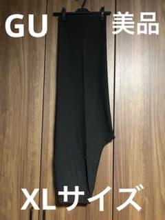 GU タックワイドパンツ ブラック XLサイズのサムネイル