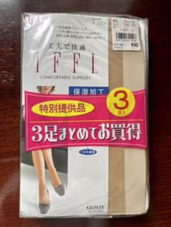 IFFI 保湿加工ストッキング3足入のサムネイル
