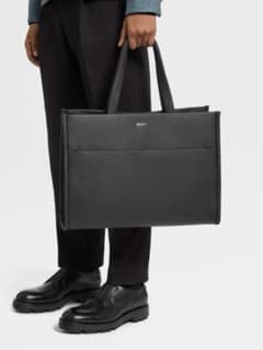 新品 ZEGNA ゼニア ディアスキン トート バッグ ブラック 新品 ZEGNA ゼニア ディアスキン トート バッグ ブラック - メルカリ