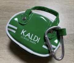 KALDI　レトロスポーツバッグ　カラビナ付きポーチ　緑のサムネイル