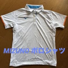 値下げ！MIZUNO ポロシャツ ホワイト オレンジ ユニセックス Mサイズのサムネイル