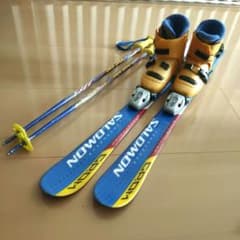 SALOMON GROM 100 スキー板 ブーツ ストック 3点セット - メルカリ