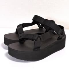 teva/フラットフォーム/スポーツサンダル/厚底/23.0/黒のサムネイル