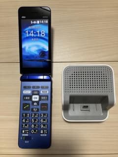 au かんたんケイタイ KYF41 ブルー - メルカリ