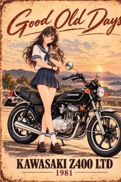 TYMAX様☆KAWASAKI Z400 LTD オリジナルアートポスター - メルカリ