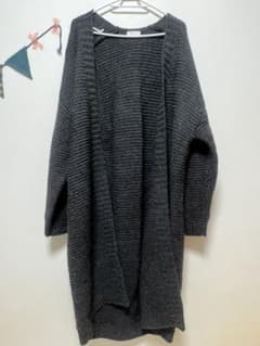 ロングカーディガン グレーのサムネイル