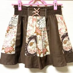 Ank Rouge 花柄 ミニスカート