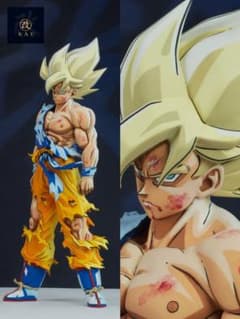 ドラゴンボールSMSP サイズ 伝説の超サイヤ人 孫悟空 リペイント 二次元彩色のサムネイル