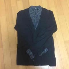 【コムサイズム】シャツ付カーディガンのサムネイル