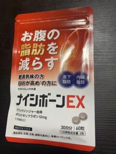 お腹の脂肪を減らす　ナイシボーンEX 　60粒のサムネイル