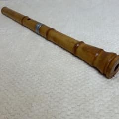 尺八、（作）井上昌山】都山、歌口水牛、銀縁、銀3線籐巻 | Shop at