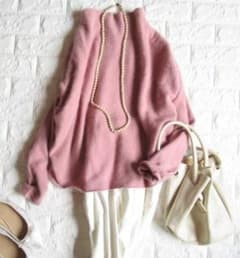 トゥモローランド ボールジィ 上質起毛ふわふわビルドネックニット