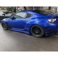 トヨタ86 スバル BRZ用 サイドウィンドウルーパーパネル カスタム ブラックのサムネイル