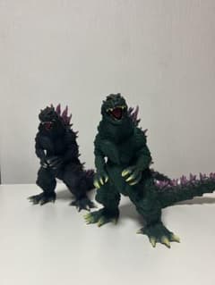 2体セット　ゴジラ2000 ミレニアム ソフビ グリーン＆ブラック　酒井ゆうじのサムネイル