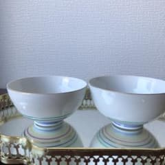 [新品未使用]お茶碗　大小　２点　京都の窯のサムネイル