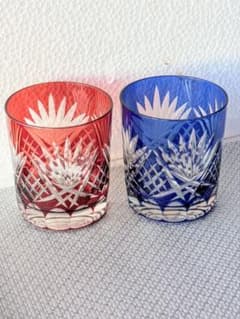 蒼紅切子グラス 樋口陽久デザイン 箱入り新品未使用品 曽根工芸 - メルカリ